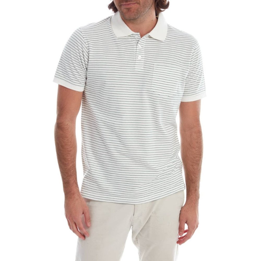 Men's Striped Polo